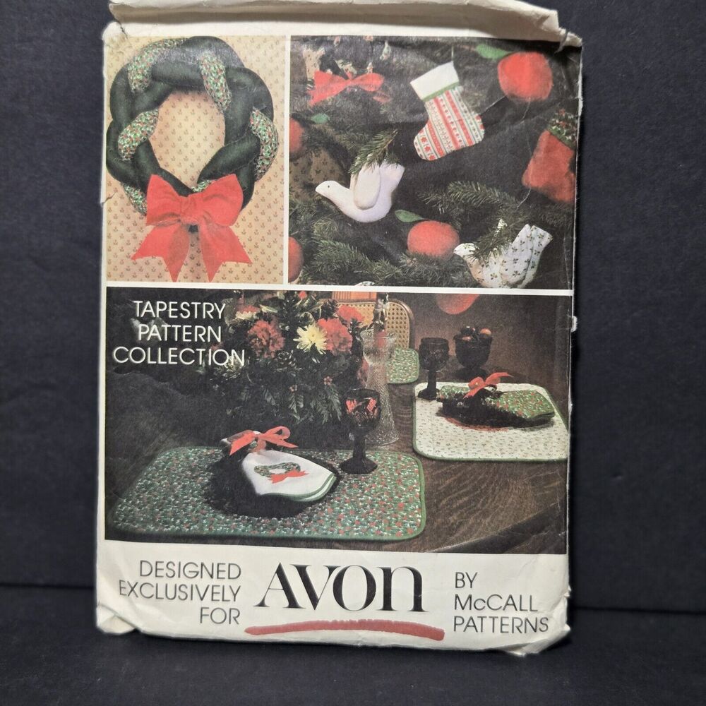 McCall's Avon Holiday Tapestry Pattern Collection 10 Designs‎ Uncut